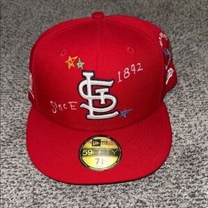 New Era St. Louis Cardinals Scribble Collection 59FIFTY Fitted Cap 7 5/8